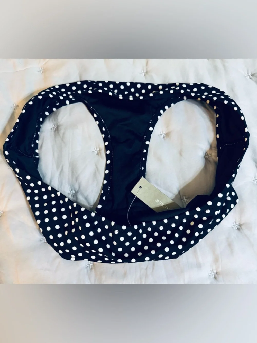 NWT J.Crew Polka Dot Bikini Bottom (M)